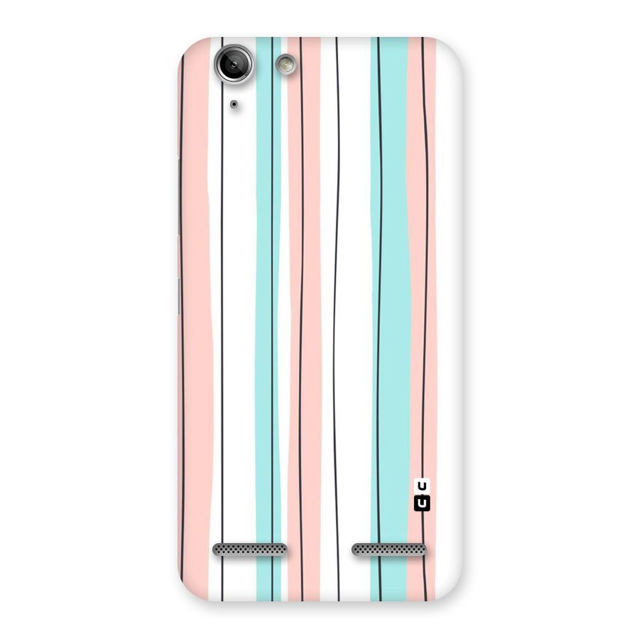 Pastel Tri Stripes Back Case for Vibe K5 Plus