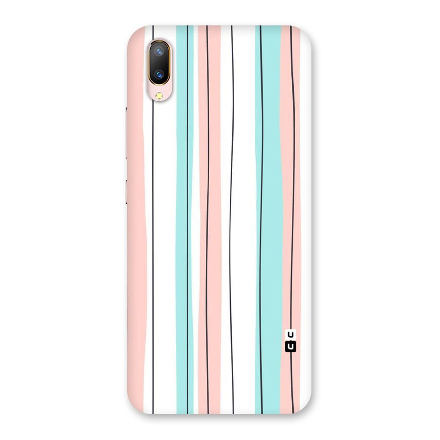 Pastel Tri Stripes Back Case for Vivo V11 Pro