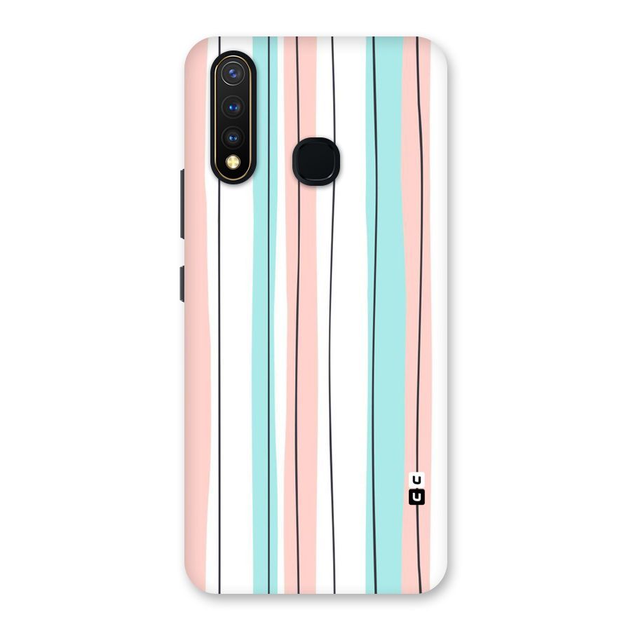 Pastel Tri Stripes Back Case for Vivo Y19