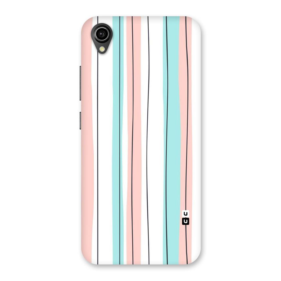 Pastel Tri Stripes Back Case for Vivo Y90