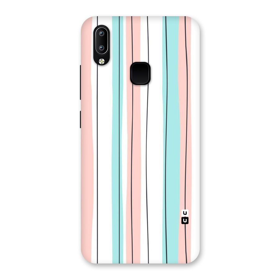 Pastel Tri Stripes Back Case for Vivo Y93