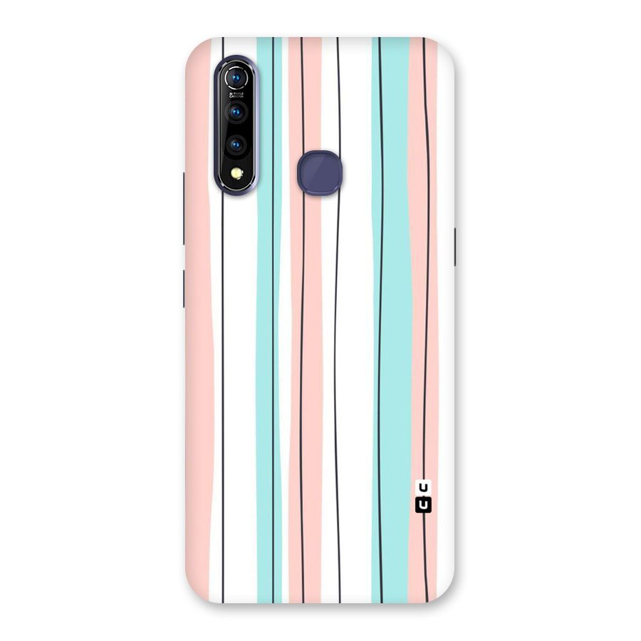 Pastel Tri Stripes Back Case for Vivo Z1 Pro