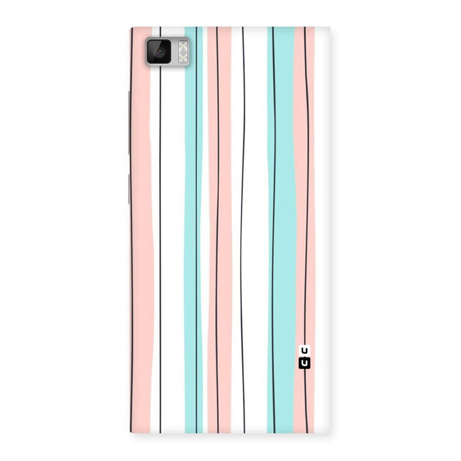Pastel Tri Stripes Back Case for Xiaomi Mi3