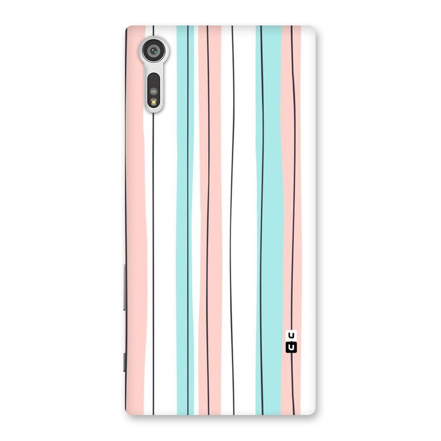 Pastel Tri Stripes Back Case for Xperia XZ