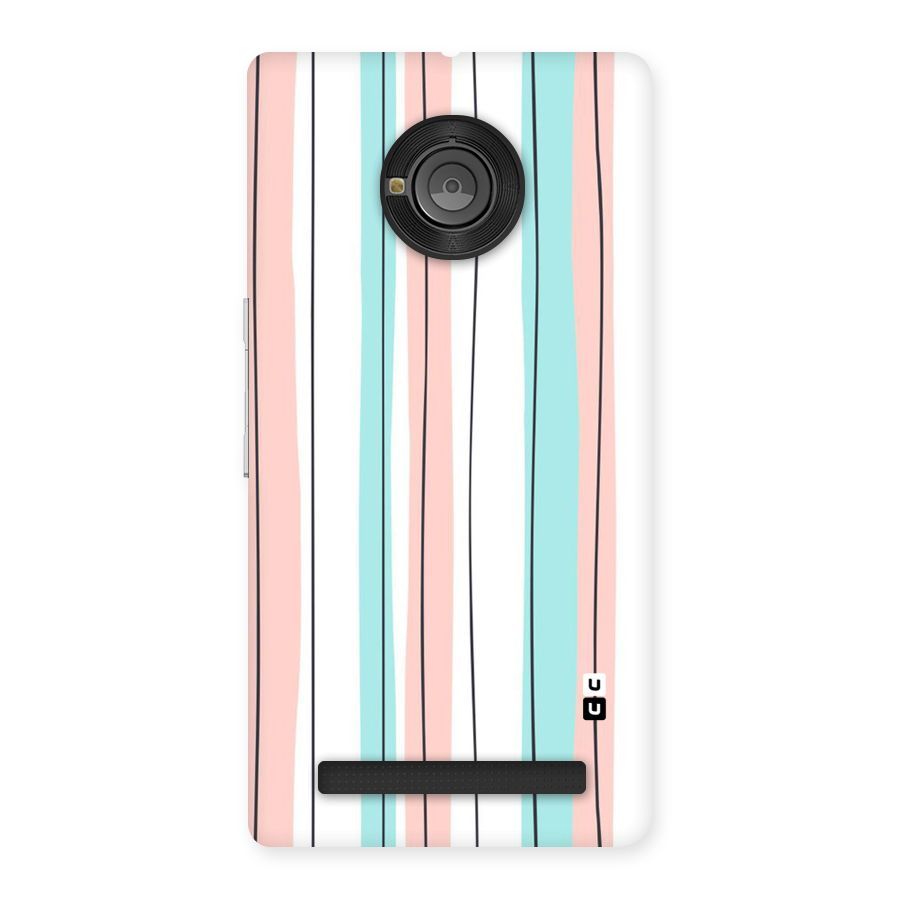 Pastel Tri Stripes Back Case for Yu Yunique