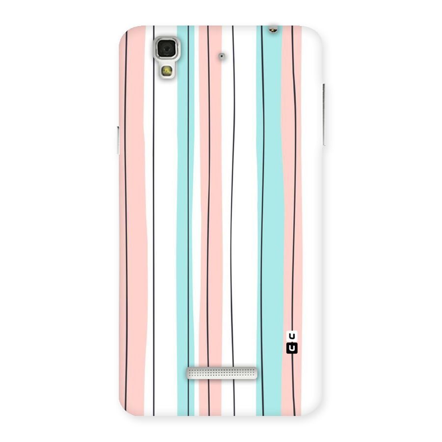 Pastel Tri Stripes Back Case for Yu Yureka