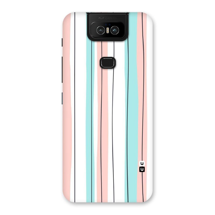 Pastel Tri Stripes Back Case for Zenfone 6z