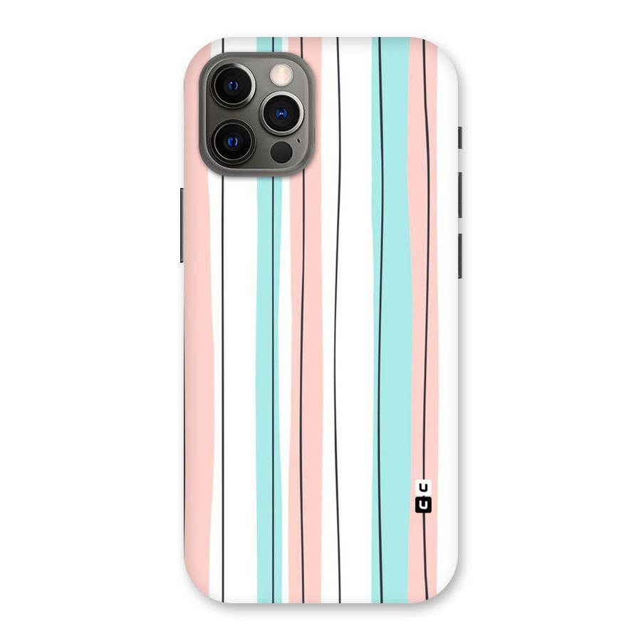 Pastel Tri Stripes Back Case for iPhone 12 Pro
