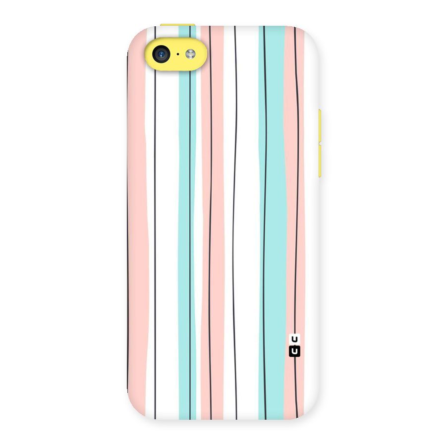 Pastel Tri Stripes Back Case for iPhone 5C