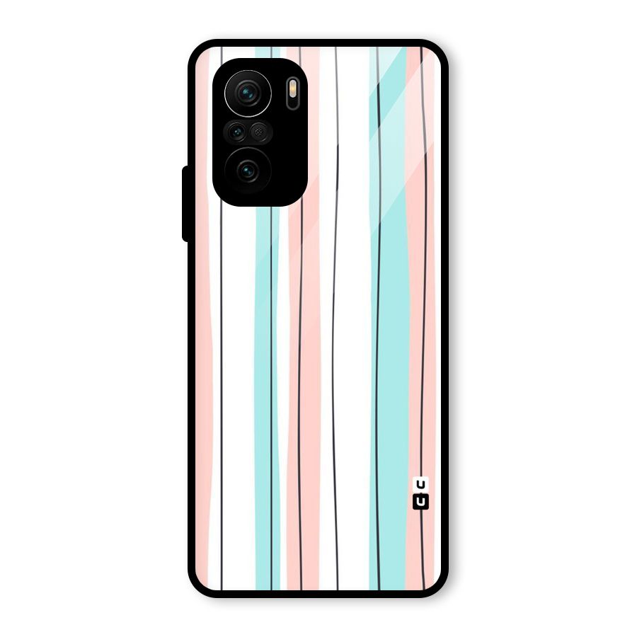 Pastel Tri Stripes Glass Back Case for Mi 11X Pro