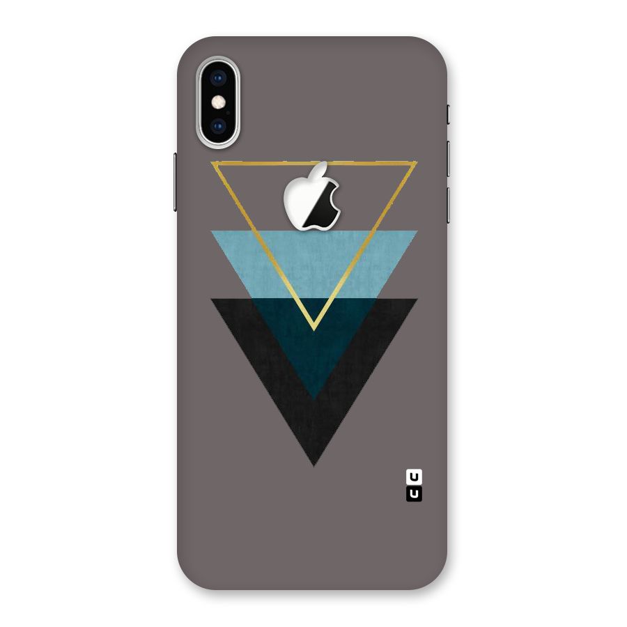 Pastel Triangle Back Case for iPhone XS Max Apple Cut