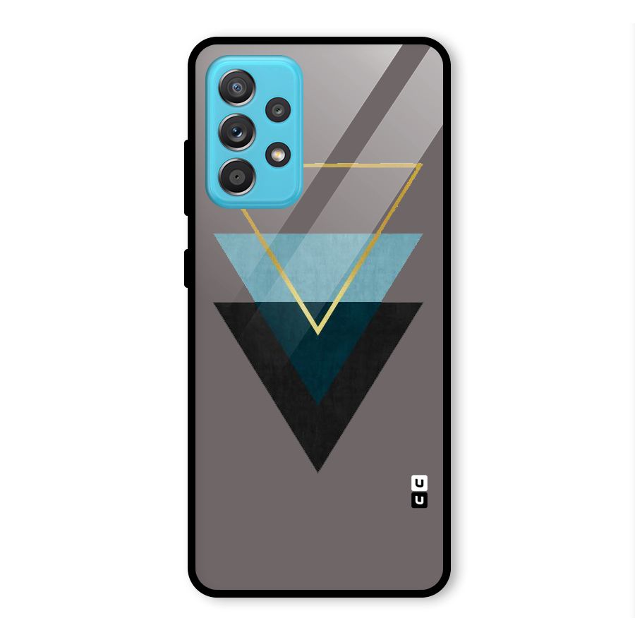 Pastel Triangle Glass Back Case for Galaxy A52