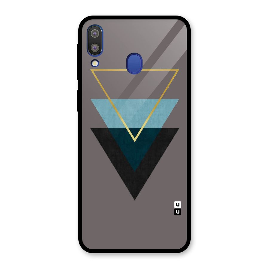 Pastel Triangle Glass Back Case for Galaxy M20