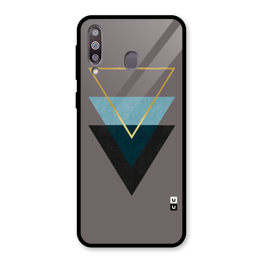 Pastel Triangle Glass Back Case for Galaxy M30