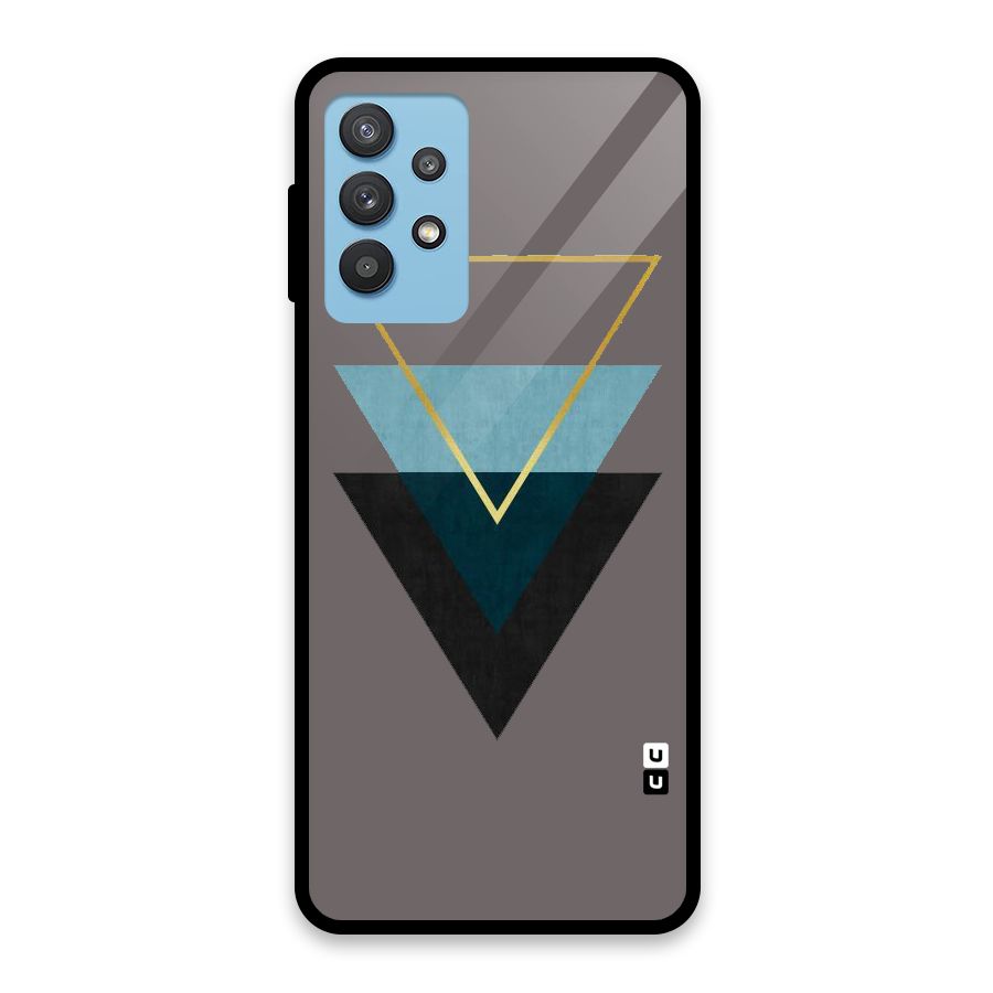 Pastel Triangle Glass Back Case for Galaxy M32 5G