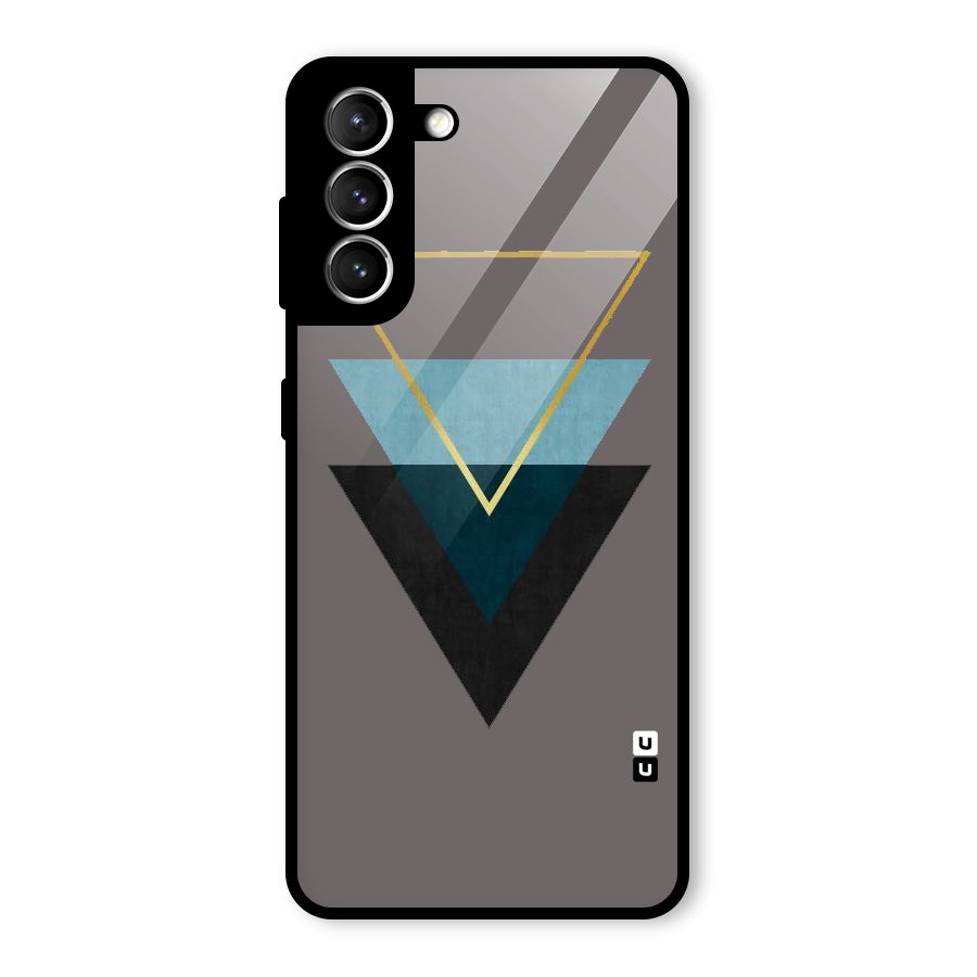 Pastel Triangle Glass Back Case for Galaxy S21 5G
