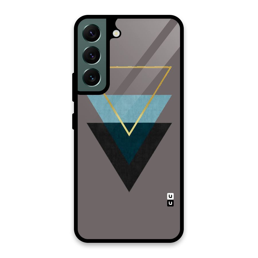 Pastel Triangle Glass Back Case for Galaxy S22 5G