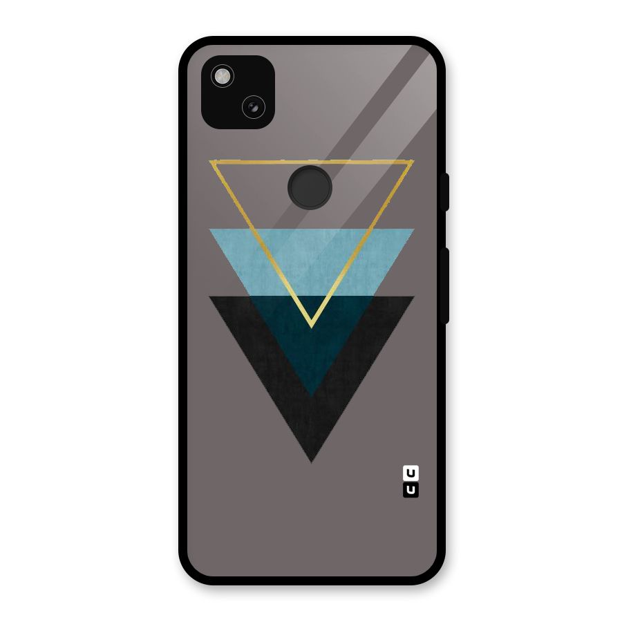 Pastel Triangle Glass Back Case for Google Pixel 4a