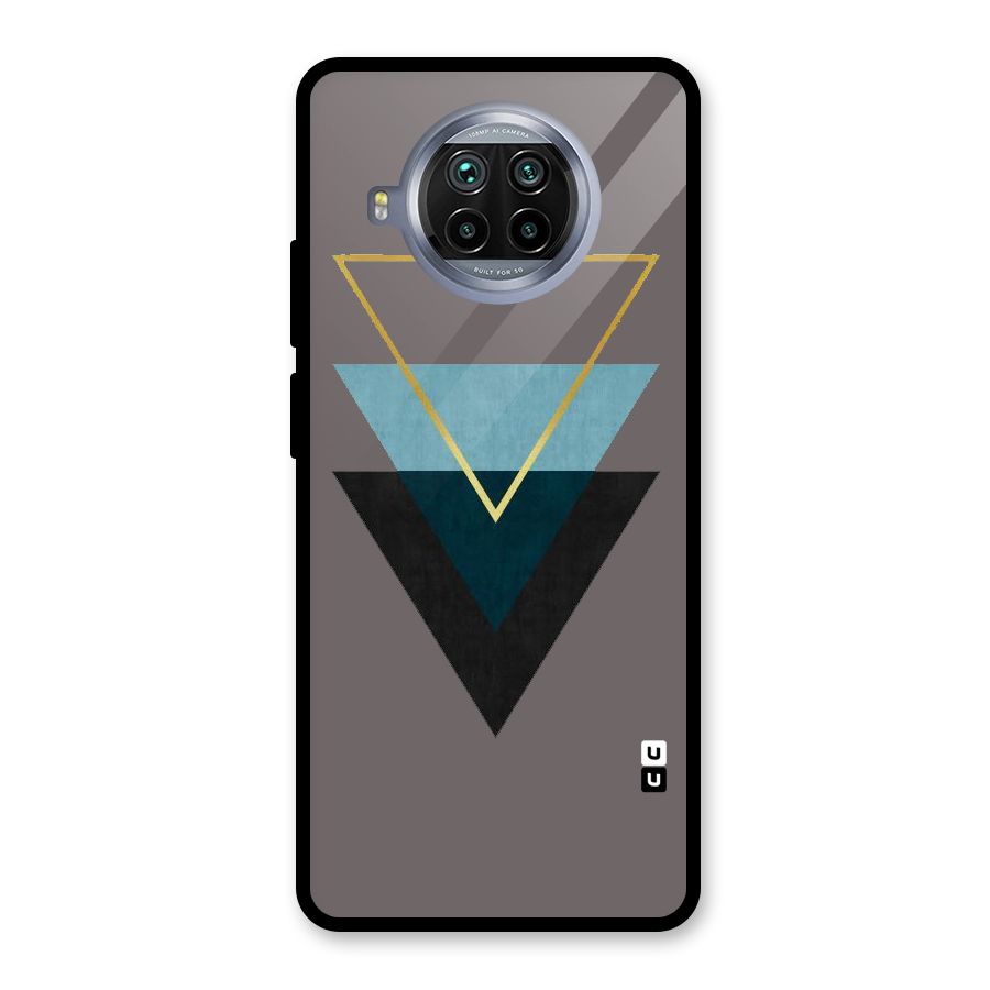 Pastel Triangle Glass Back Case for Mi 10i