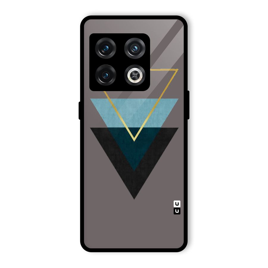 Pastel Triangle Glass Back Case for OnePlus 10 Pro 5G