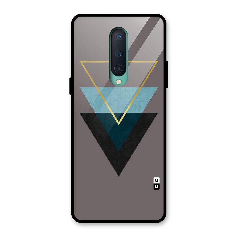 Pastel Triangle Glass Back Case for OnePlus 8