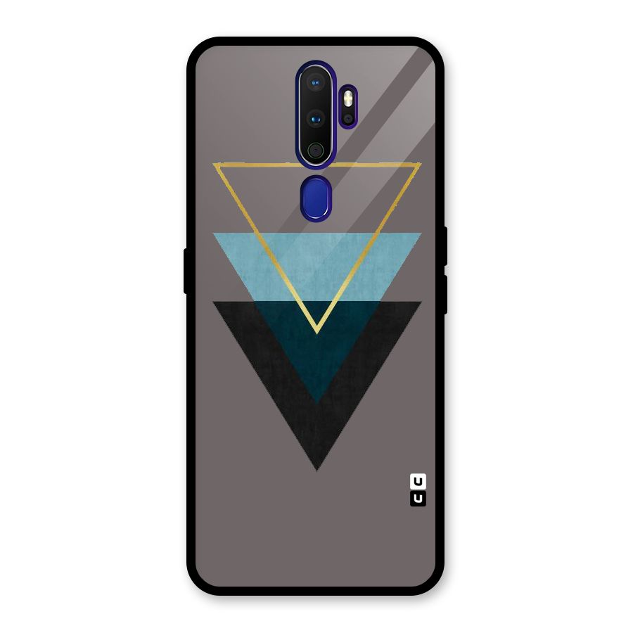Pastel Triangle Glass Back Case for Oppo A9 (2020)