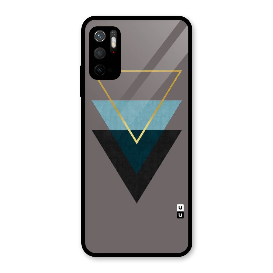 Pastel Triangle Glass Back Case for Poco M3 Pro 5G