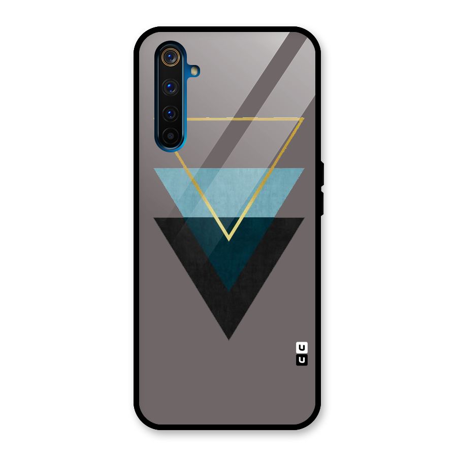 Pastel Triangle Glass Back Case for Realme 6 Pro