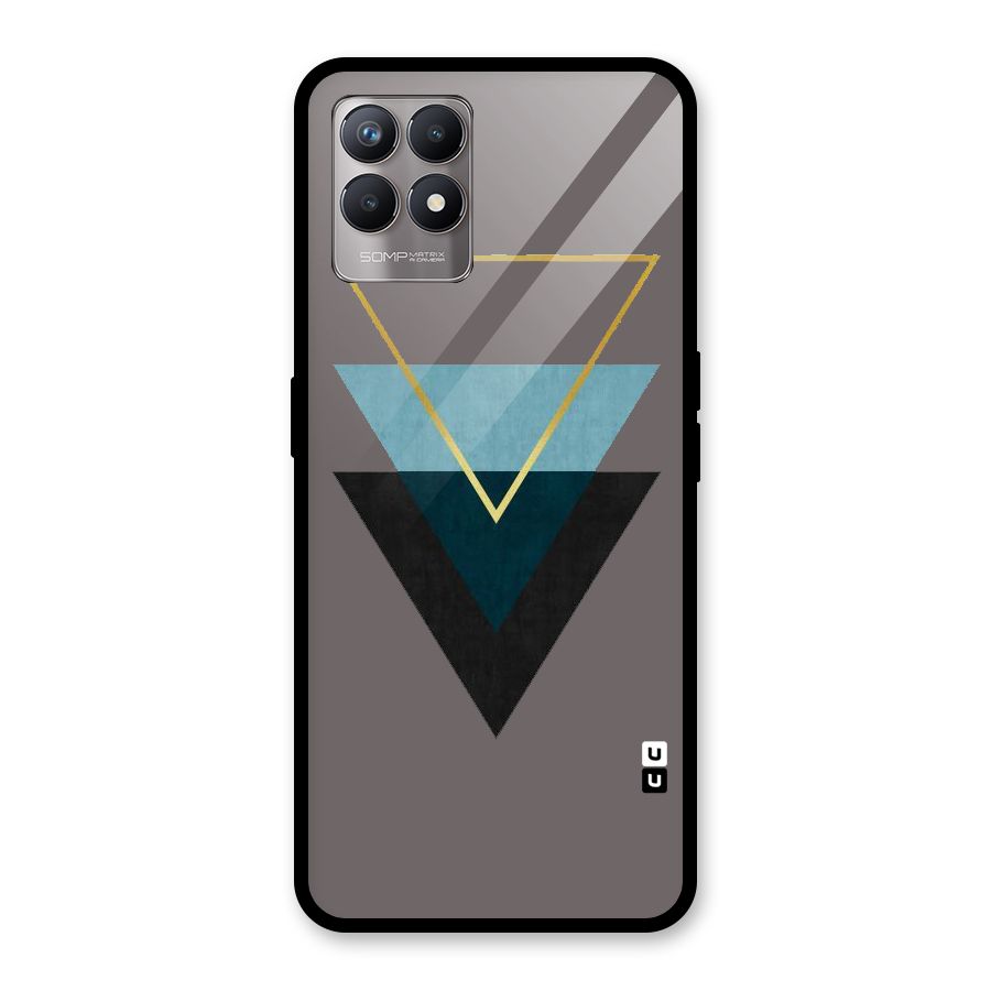 Pastel Triangle Glass Back Case for Realme Narzo 50