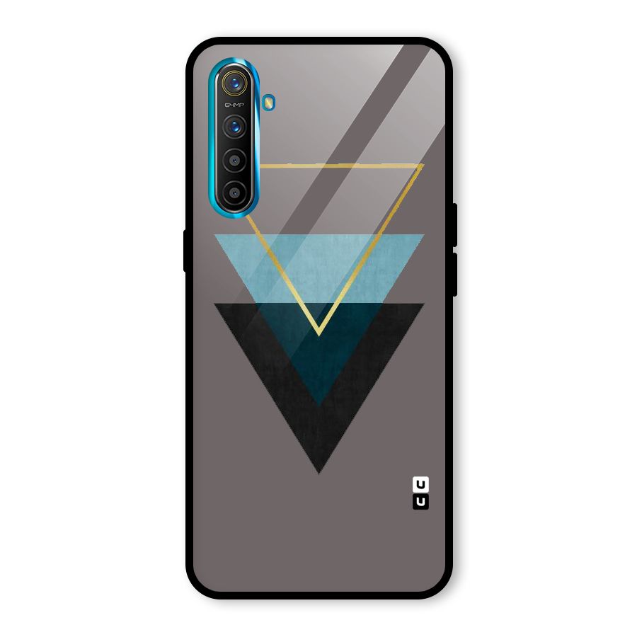 Pastel Triangle Glass Back Case for Realme X2