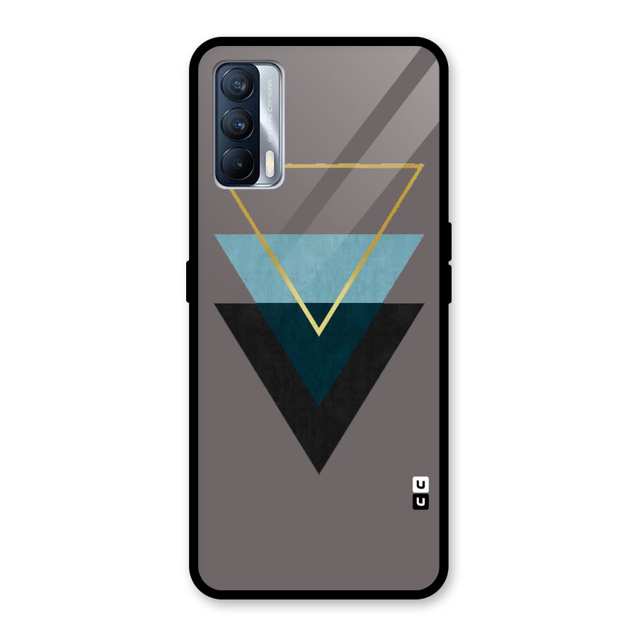 Pastel Triangle Glass Back Case for Realme X7