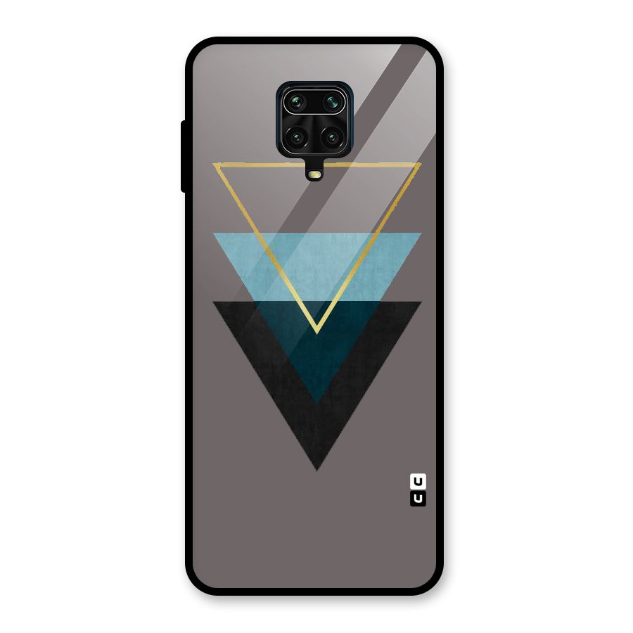 Pastel Triangle Glass Back Case for Redmi Note 10 Lite