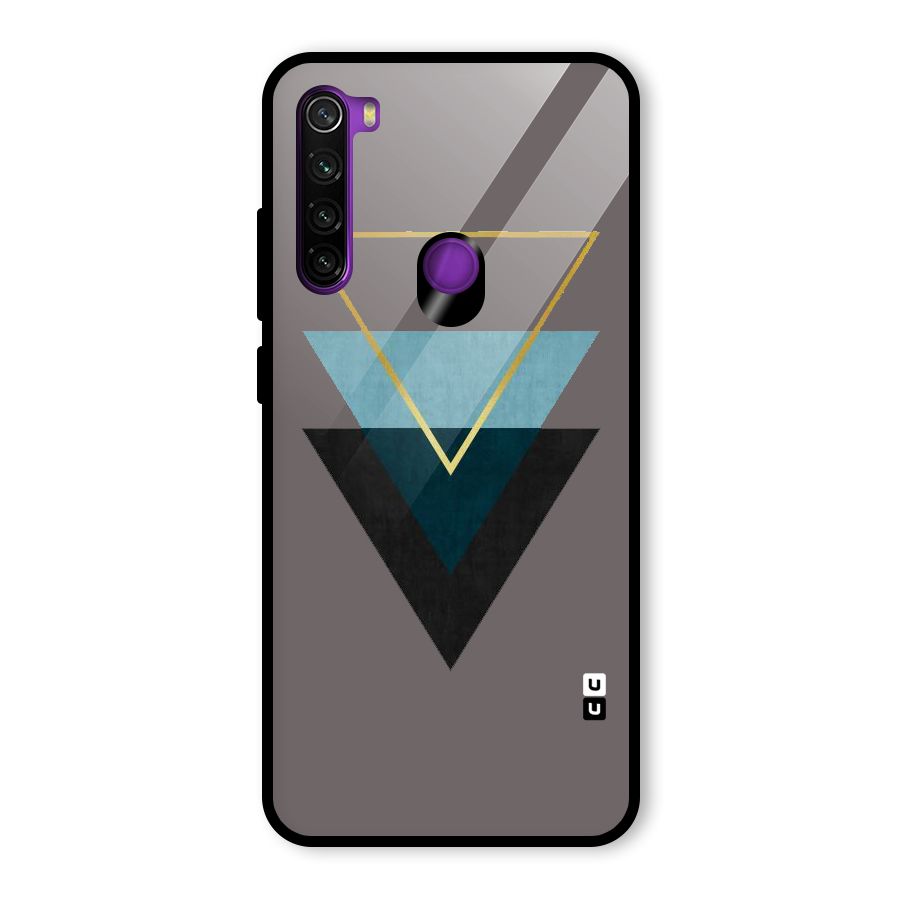 Pastel Triangle Glass Back Case for Redmi Note 8