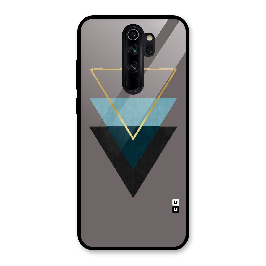 Pastel Triangle Glass Back Case for Redmi Note 8 Pro