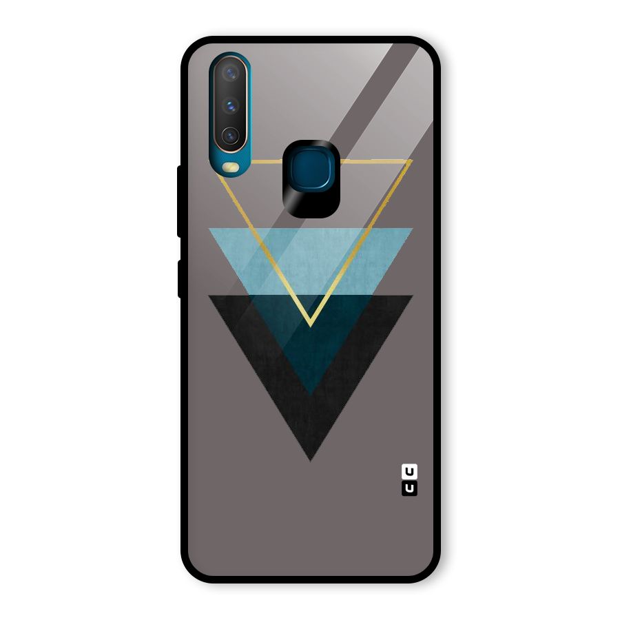 Pastel Triangle Glass Back Case for Vivo U10
