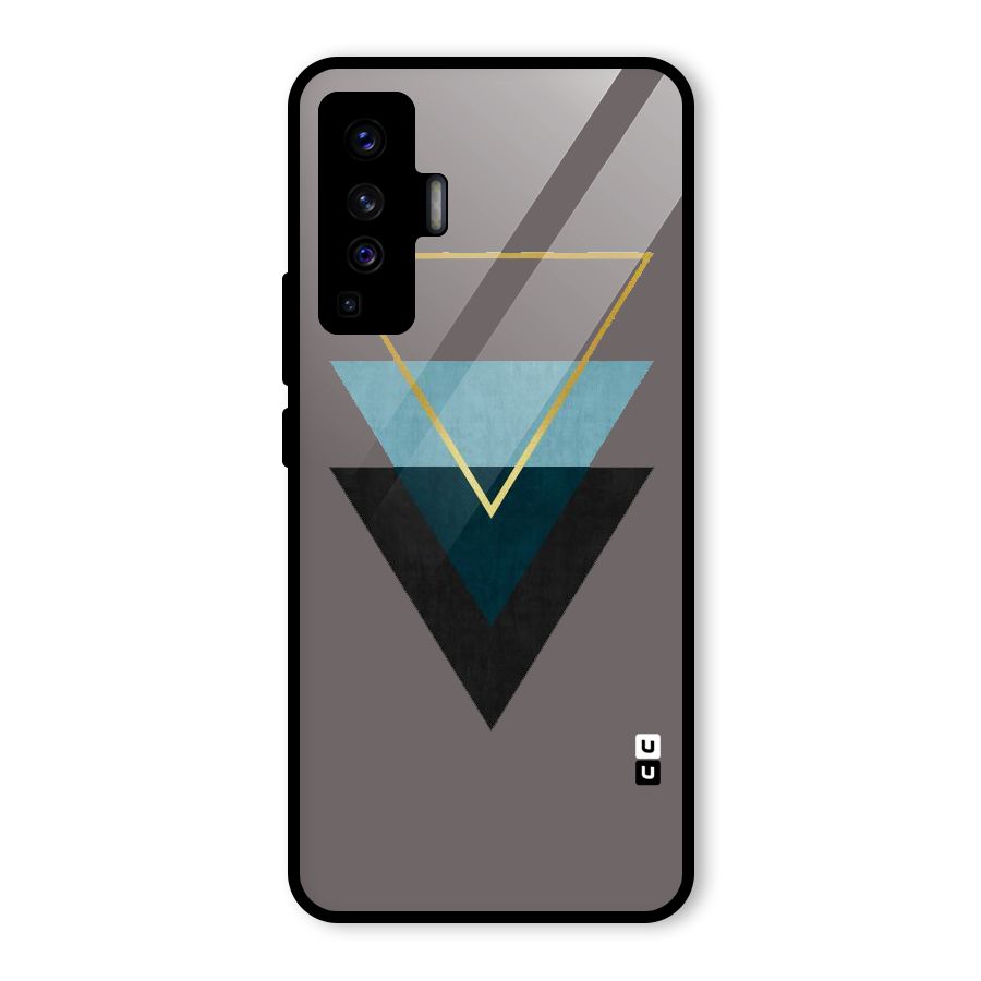 Pastel Triangle Glass Back Case for Vivo X50
