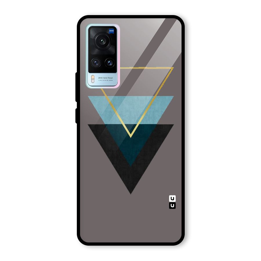 Pastel Triangle Glass Back Case for Vivo X60