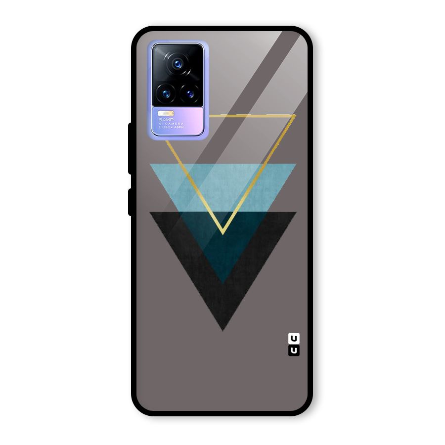 Pastel Triangle Glass Back Case for Vivo Y73