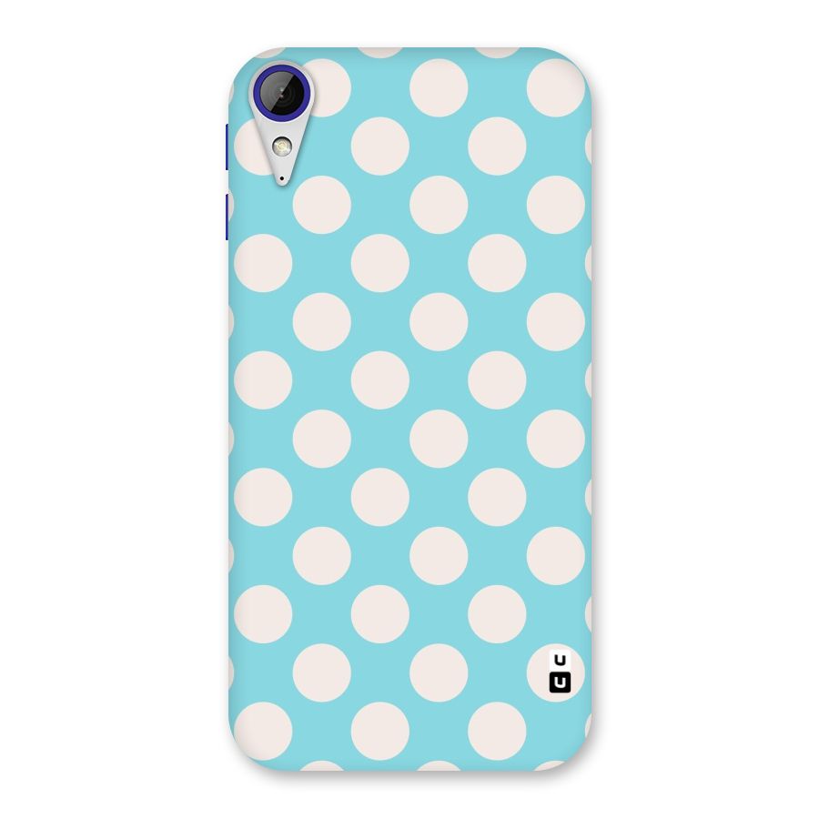 Pastel White Polka Dots Back Case for Desire 830