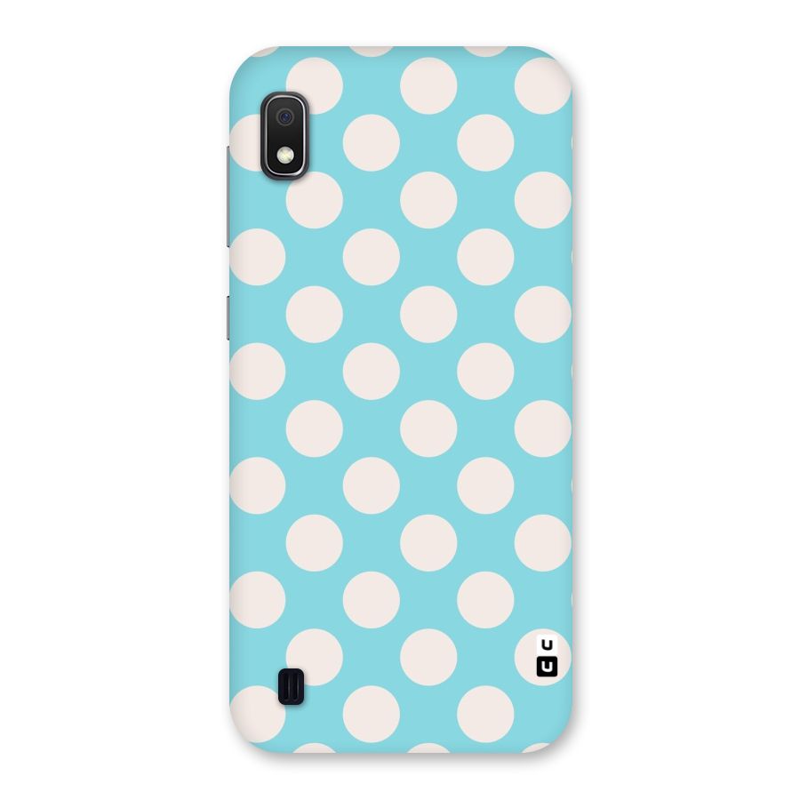 Pastel White Polka Dots Back Case for Galaxy A10