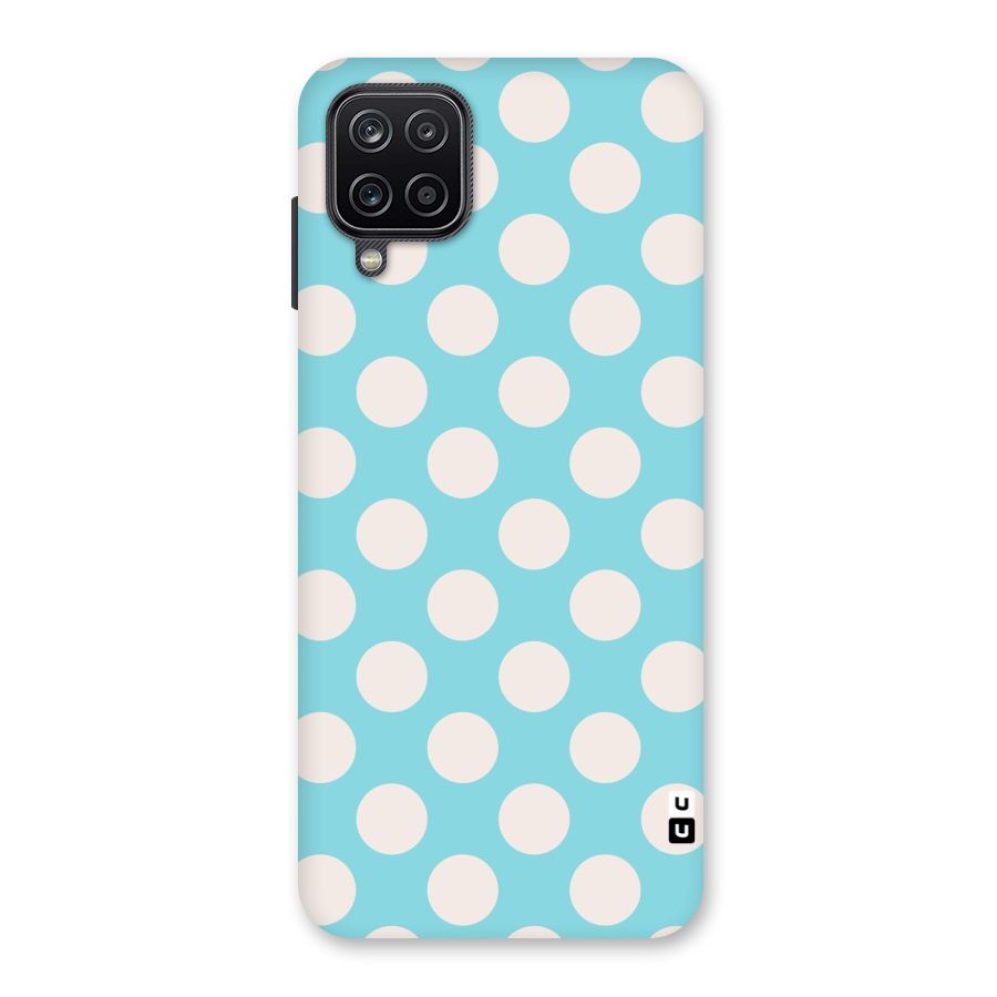 Pastel White Polka Dots Back Case for Galaxy A12