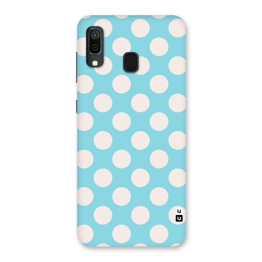 Pastel White Polka Dots Back Case for Galaxy A30