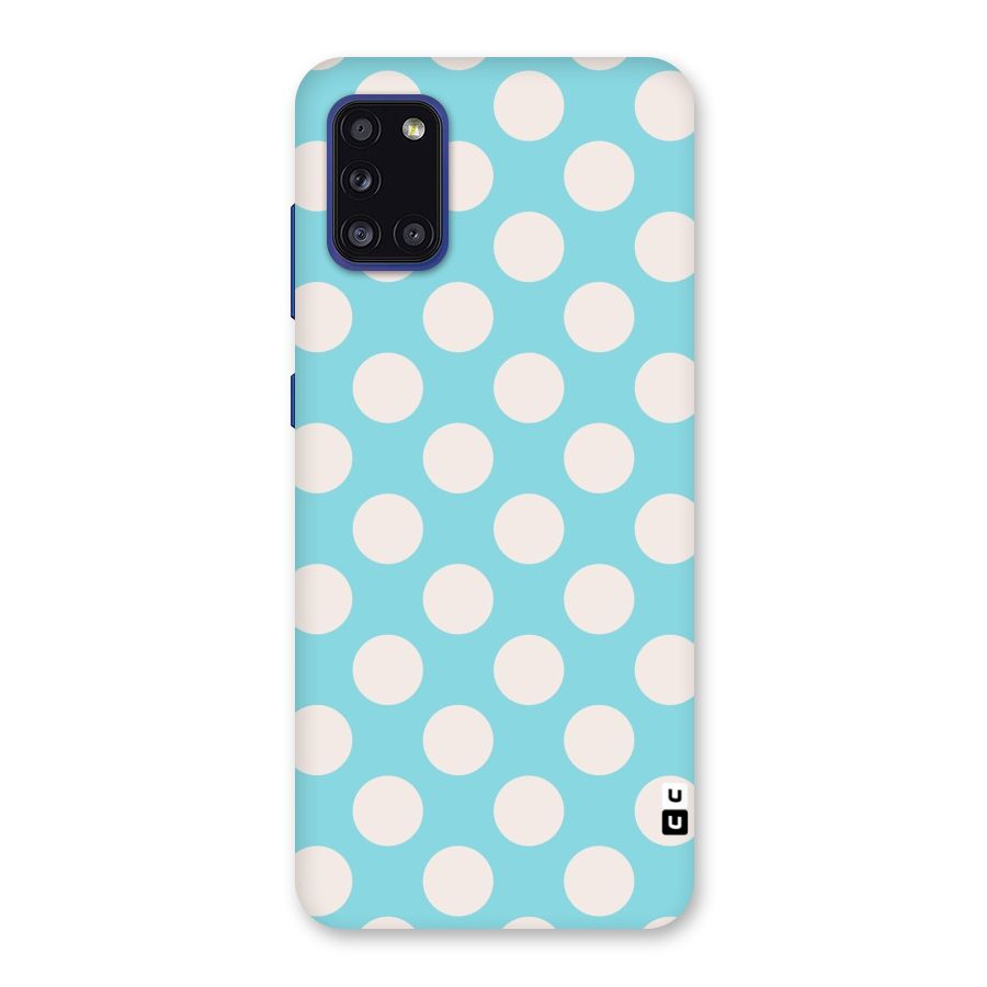 Pastel White Polka Dots Back Case for Galaxy A31