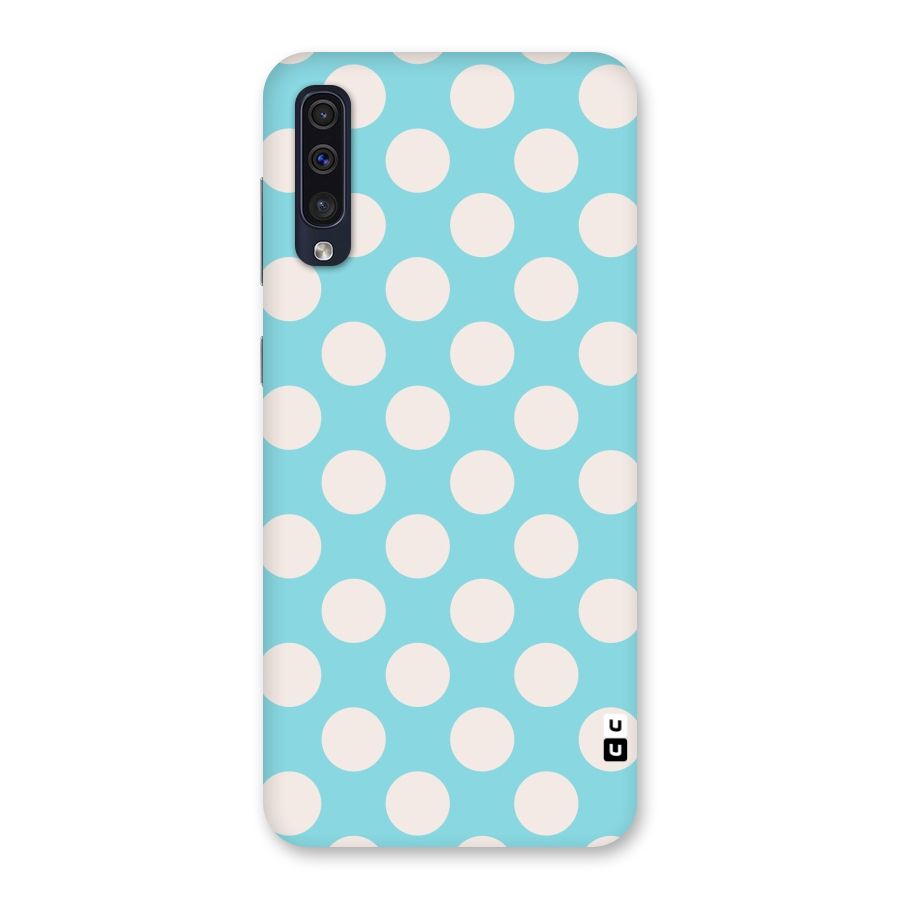 Pastel White Polka Dots Back Case for Galaxy A50