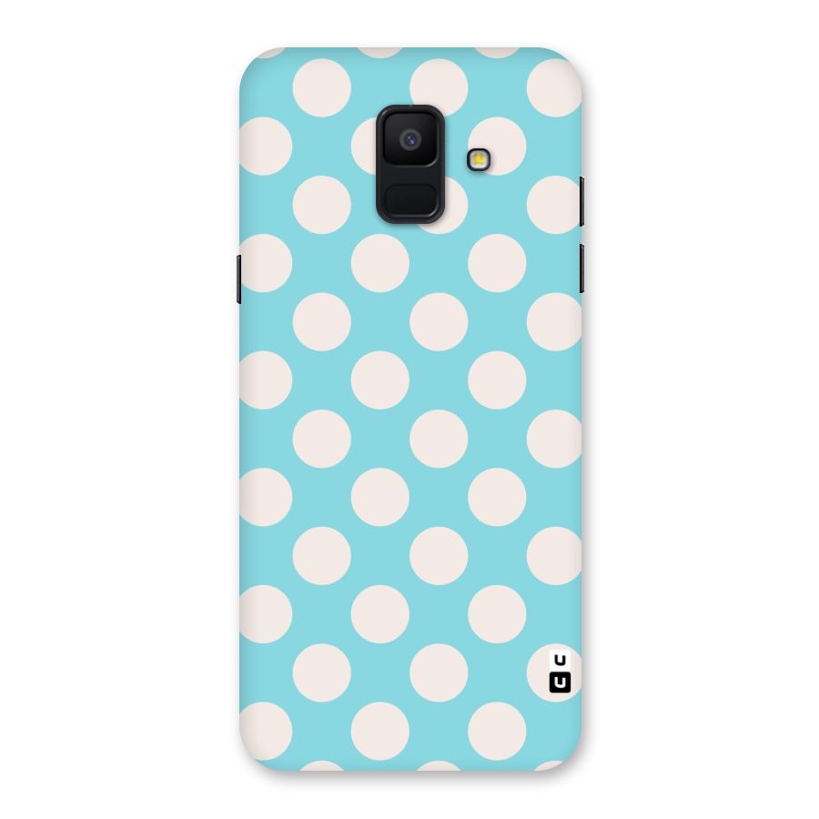 Pastel White Polka Dots Back Case for Galaxy A6 (2018)