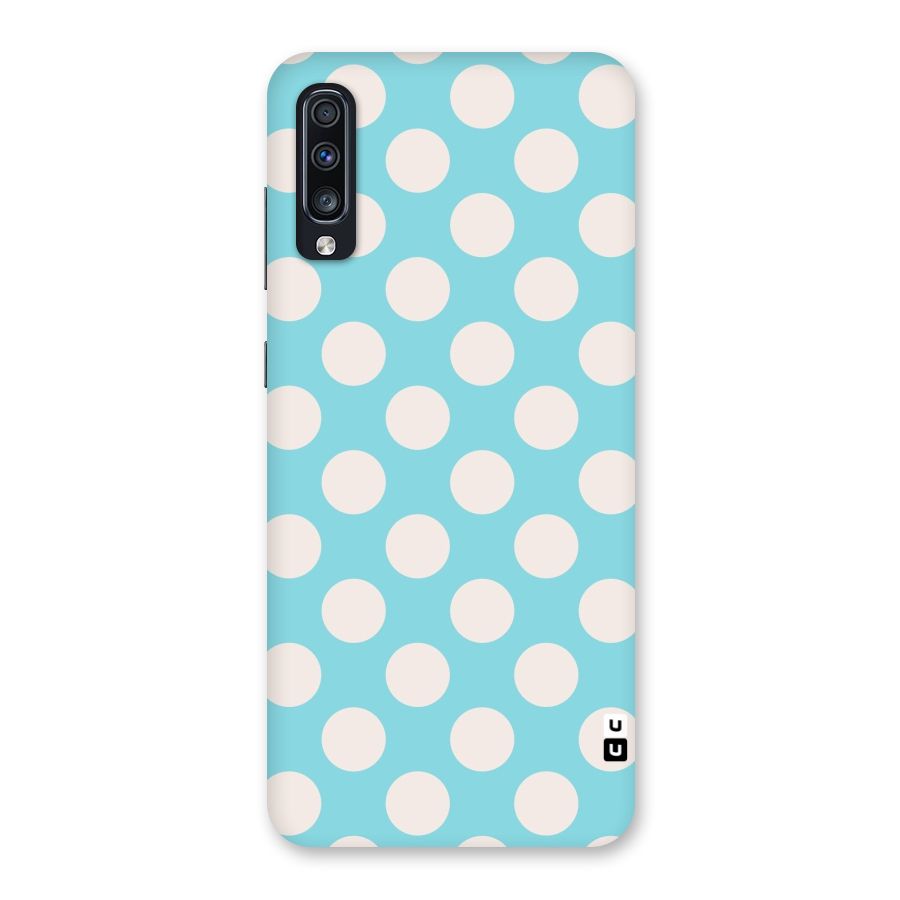 Pastel White Polka Dots Back Case for Galaxy A70