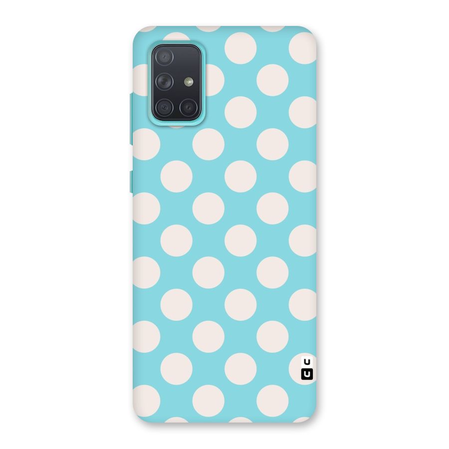 Pastel White Polka Dots Back Case for Galaxy A71