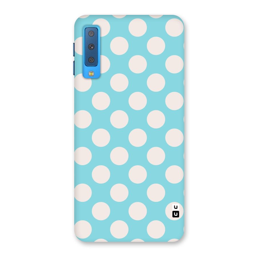 Pastel White Polka Dots Back Case for Galaxy A7 (2018)