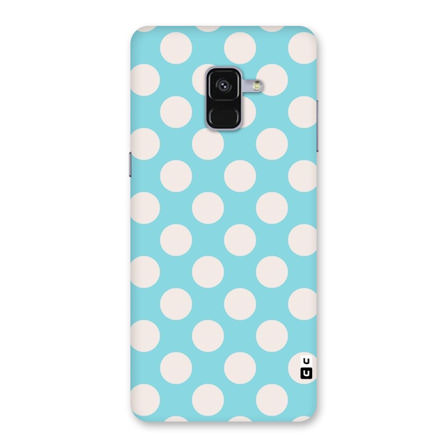 Pastel White Polka Dots Back Case for Galaxy A8 Plus