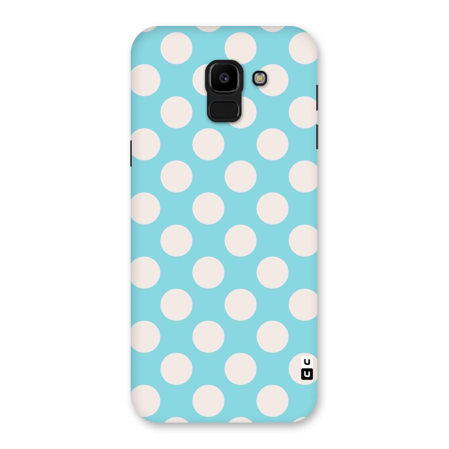 Pastel White Polka Dots Back Case for Galaxy J6